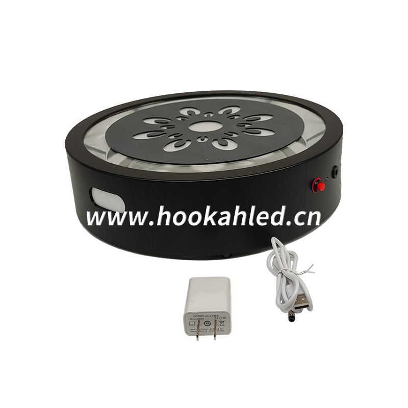 12 inch Hookah Laser Light Base Rechargeable battery Lounge Led Base